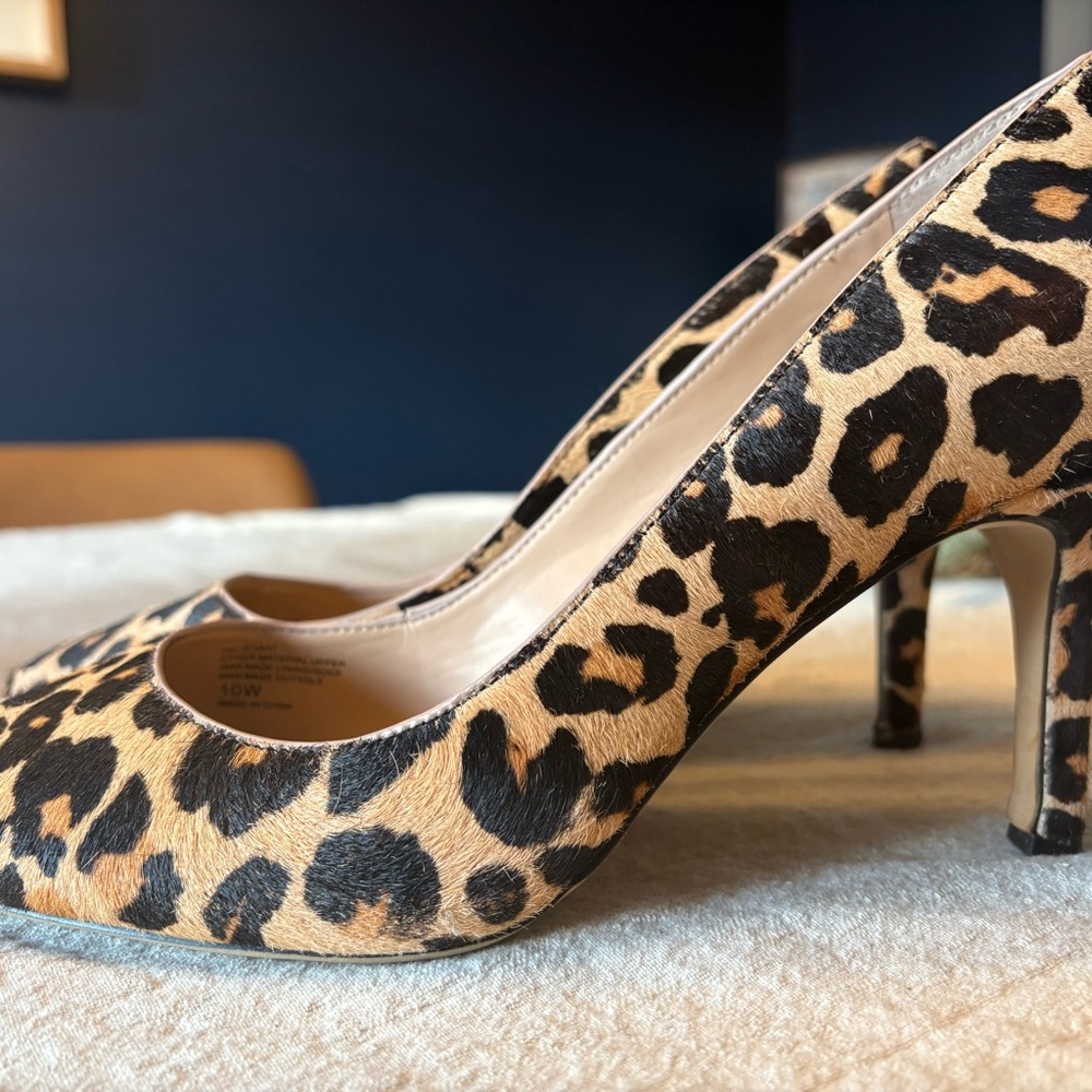 Leopard Print High-Heeled Pumps